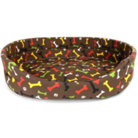 Nobleza Pelech molitanový hnedý s kostičkami a labkami 9- 64x54x15cm